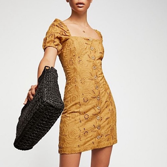 Free People Eyelet Mini Dress - Picture 2 of 10
